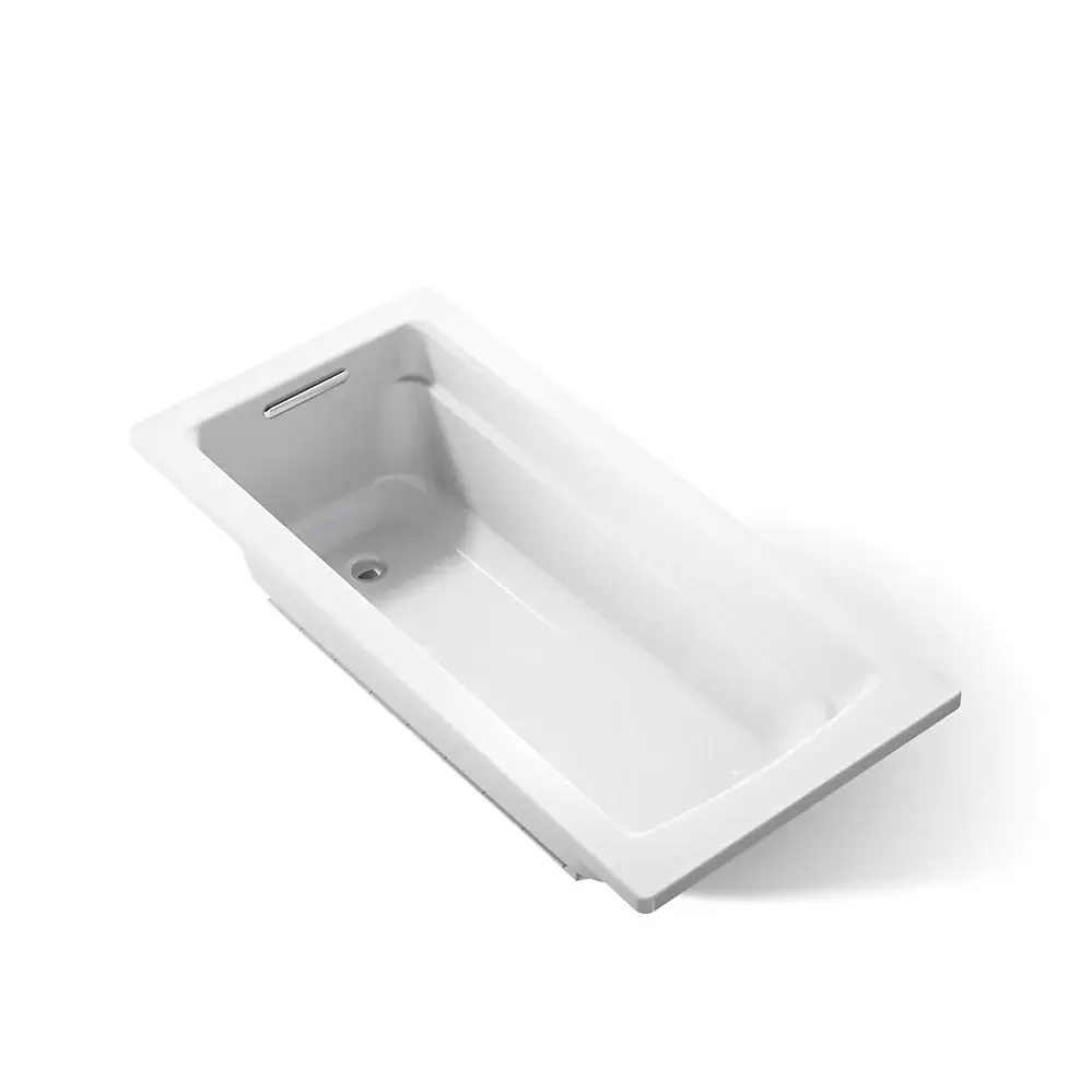 Kohler 1948-W1-95 Archer 66" x 32" Drop-in Bath With Bask Heated Surface Ice Grey