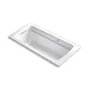 Kohler 1949-GH-0 Archer 66" x 32" Drop-in Heated Bubble Massage Air Bath White
