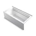Kohler 1949-GHRA-0 Archer 66" x 32" Alcove Heated Bubble Massage Air Bath Right Drain White