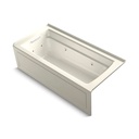 Kohler 1949-HLA-96 Archer 66" x 32" Alcove Heated Whirlpool Left Hand Biscuit