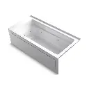 Kohler 1949-HRA-0 Archer 66" x 32" Alcove Heated Whirlpool Right Drain White