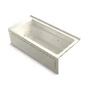 Kohler 1949-HRA-96 Archer 66" x 32" Alcove Heated Whirlpool Right Drain Biscuit