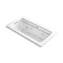 Kohler 1949-XHGH-0 Archer 66" x 32" Drop-in Heated Bubble Massage Air Bath Whirlpool White