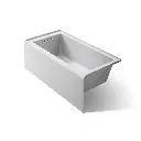 Kohler 1956-LA-95 Underscore 60" x 30" Alcove Bath Left Drain Ice Grey