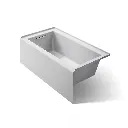 Kohler 1957-LA-95 Underscore 60" x 32" Alcove Bath Left Drain Ice Grey