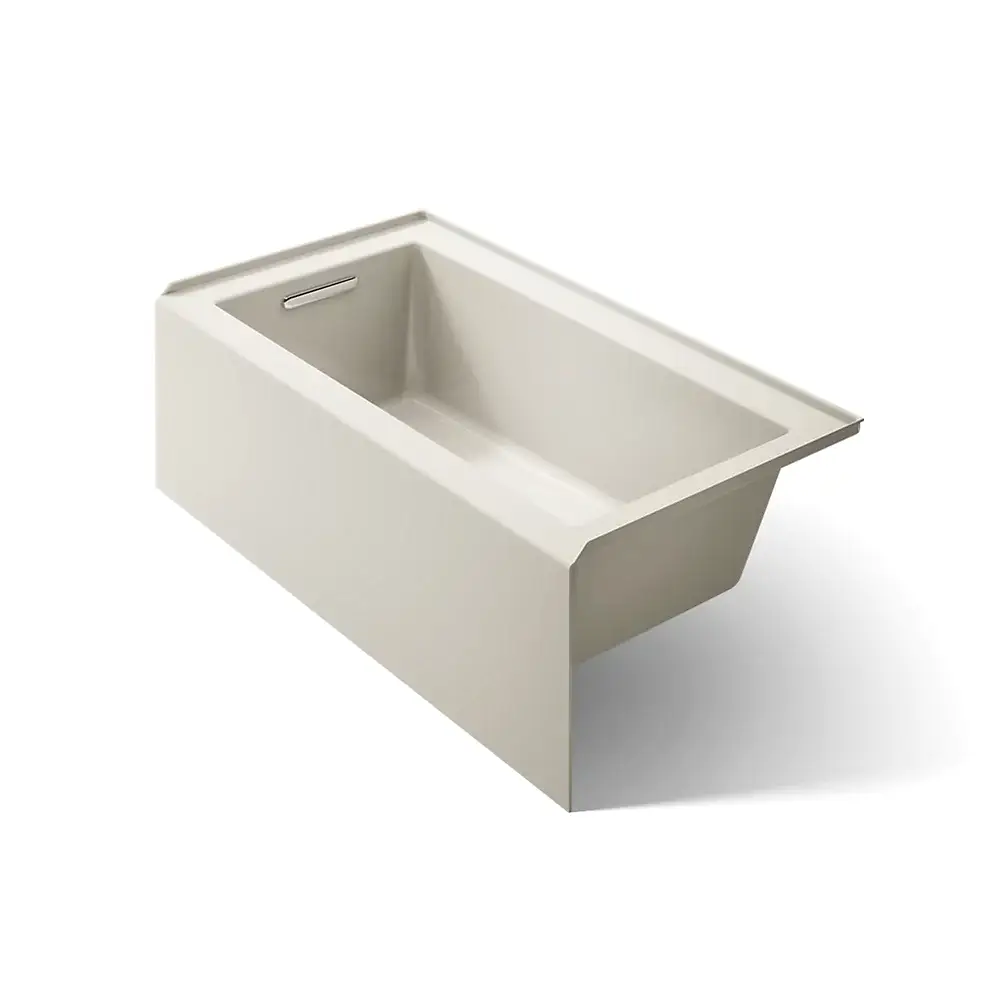 Kohler 1957-LA-96 Underscore 60" x 32" Alcove Bath Left Drain Biscuit