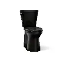 Kohler 20197-7 Betello Two Piece Elongated Toilet Skirted Trapway 1.28 GPF Black