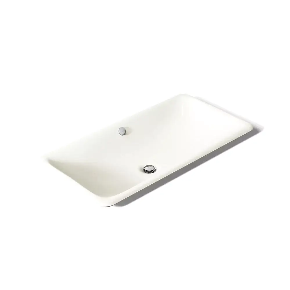 Kohler 20212-B-96 Iron Plains 30" Rectangular Drop-in Undermount Bathroom Sink Biscuit