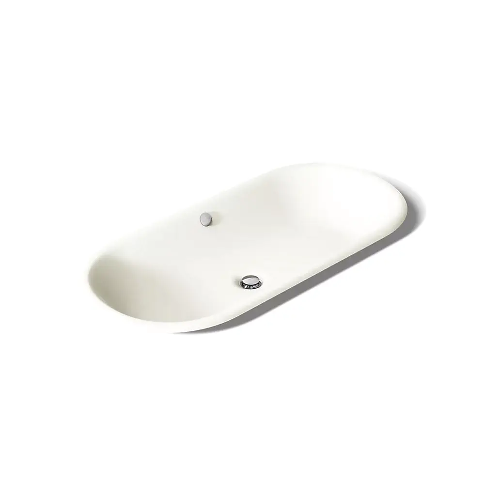 Kohler 20213-P5-96 Iron Plains 33" Oval Drop-in Undermount Bathroom Sink Biscuit