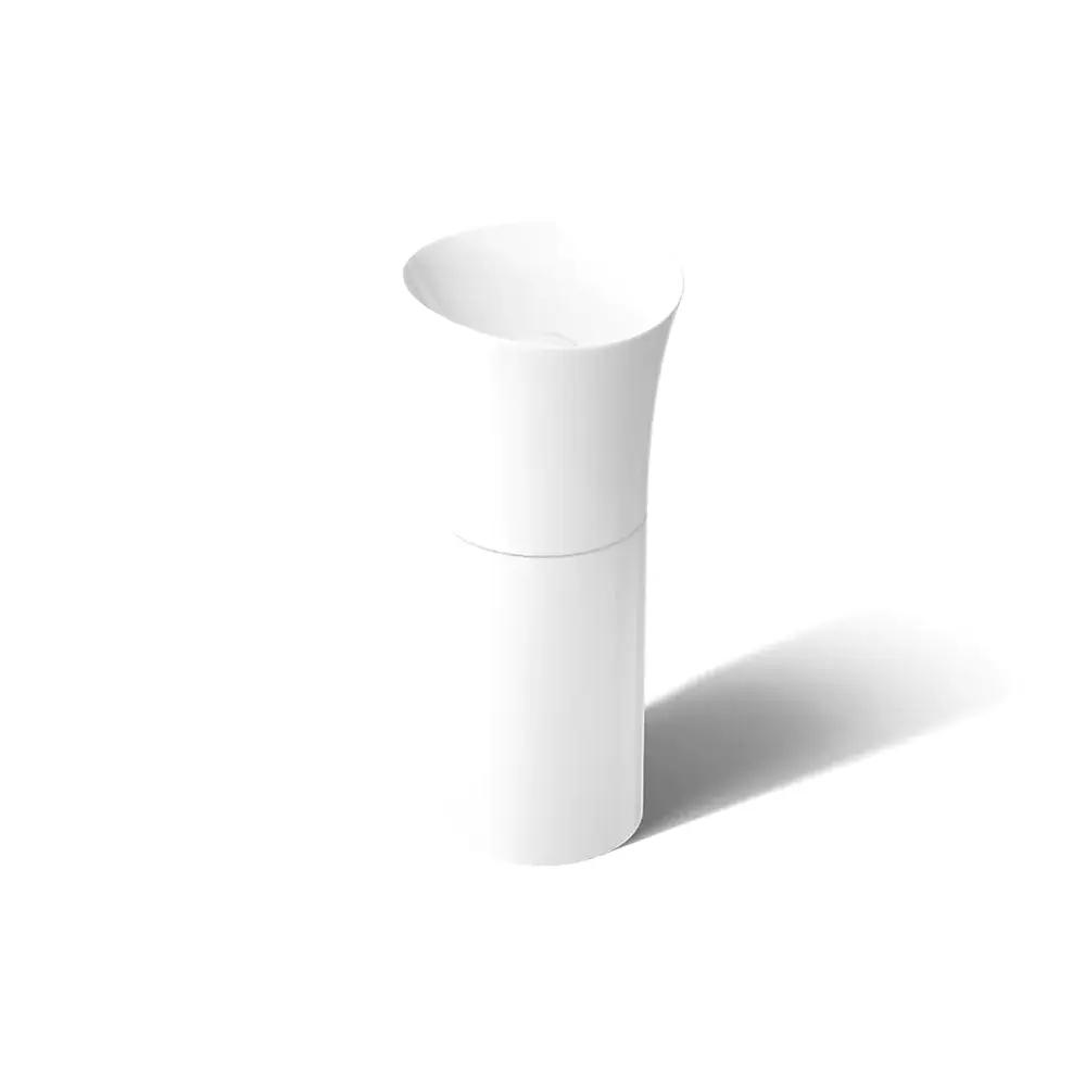 Kohler 20701-N-0 Veil 16" Pedestal Bathroom Sink No Overflow White