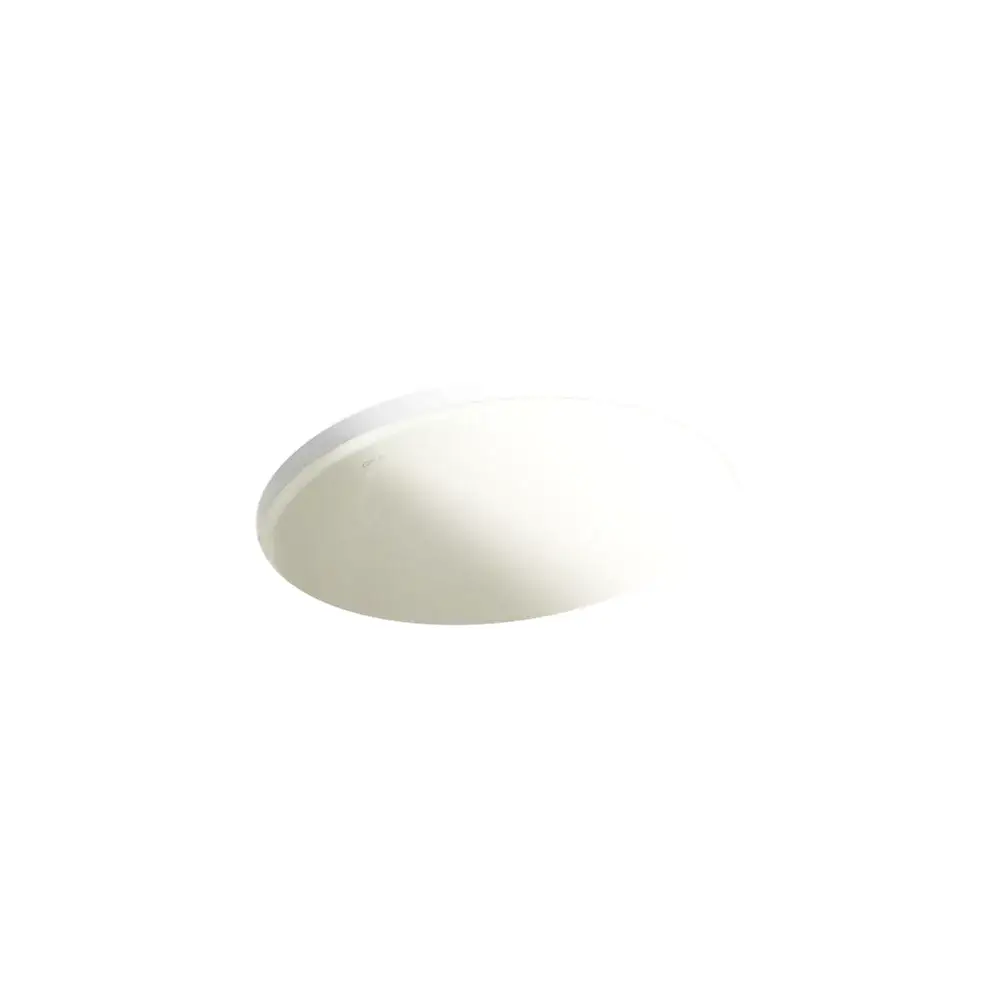 Kohler 2205-G-96 Caxton Oval 17 X 14 Under-Mount Bathroom Sink With Center Drain Glazed Underside And Clamp Assembly