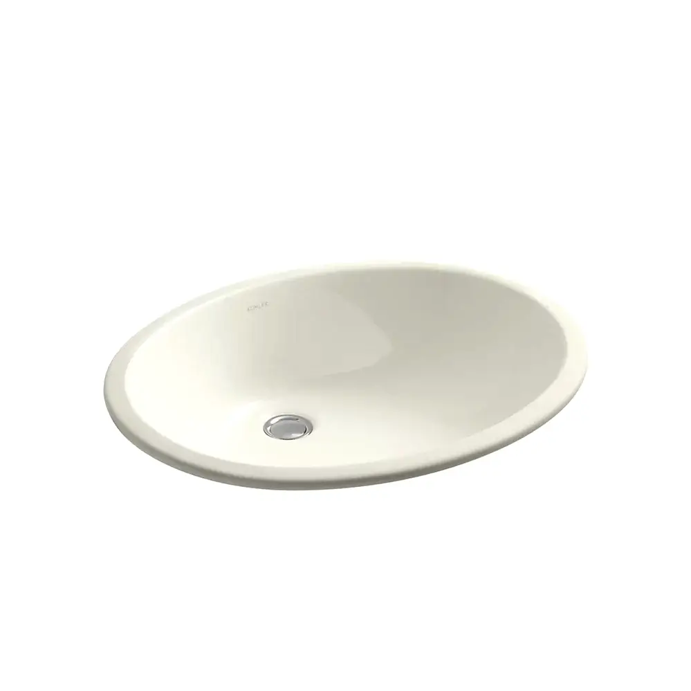 Kohler 2211-96 Caxton Oval 19 X 15 Under-Mount Bathroom Sink With Overflow And Clamp Assembly