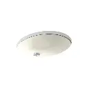 Kohler 2211-G-96 Caxton Oval 19 X 15 Under-Mount Bathroom Sink With Glazed Underside And Clamp Assembly