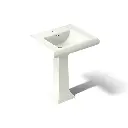 Kohler 2258-1-NY Memoirs 27-1/4" Rectangular Pedestal Bathroom Sink Dune