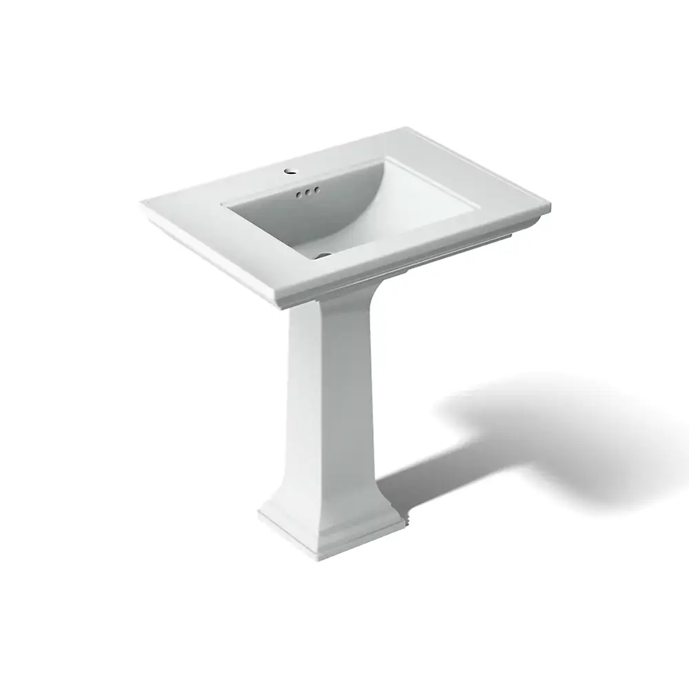 Kohler 2268-1-95 Memoirs 30-3/4" Rectangular Pedestal Bathroom Sink Ice Grey
