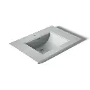 Kohler 2269-1-95 Memoirs 30" Pedestal Console Table Bathroom Sink Ice Grey