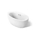 Kohler 24002-W1-0 Sunstruck 60" x 34" Freestanding Bath Heated Surface Fluted Shroud White