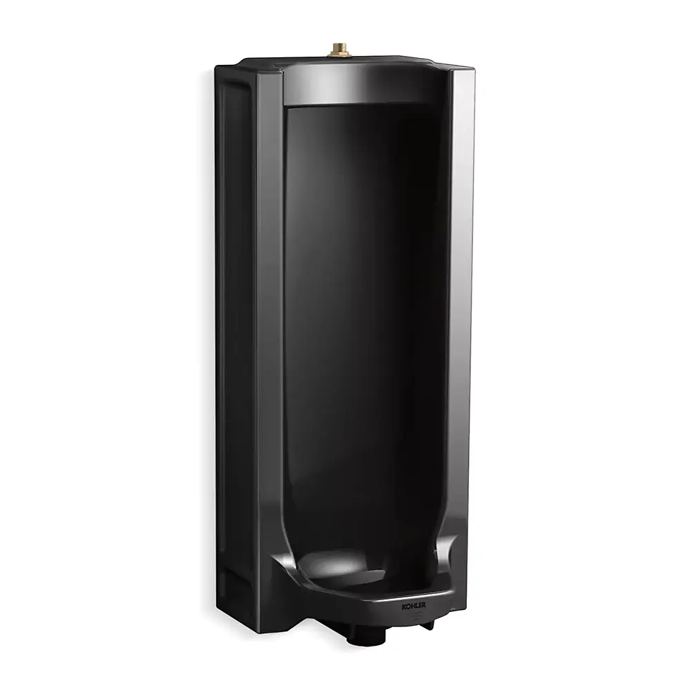 Kohler 25039-T-7 Branham Full Stall Washout Urinal With Top Spud Black