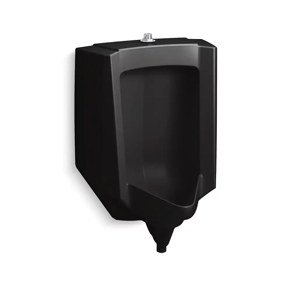 Kohler 25048-ET-7 Stanwell Top Spud Blow Out Half Stall Urinal Black