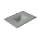 Kohler 3049-1-FT Iron Impressions 31" Enameled Cast Iron Vanity Top Basalt
