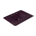 Kohler 3049-8-PLM Iron Impressions 31" Enameled Cast Iron Vanity Top Black Plum