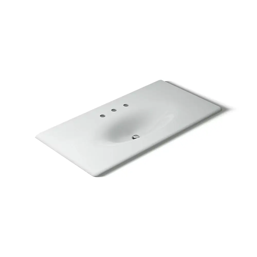 Kohler 3052-8-95 Iron Impressions 43" Enameled Cast Iron Vanity Top Ice Grey