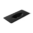 Kohler 3053-1-7 Iron Impressions 49" Enameled Cast Iron Vanity Top Black