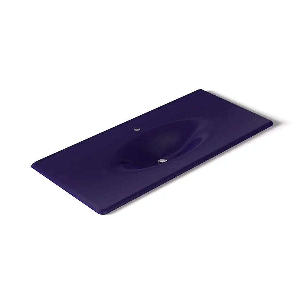 Kohler 3053-1-DGB Iron Impressions 49" Enameled Cast Iron Vanity Top Indigo Blue