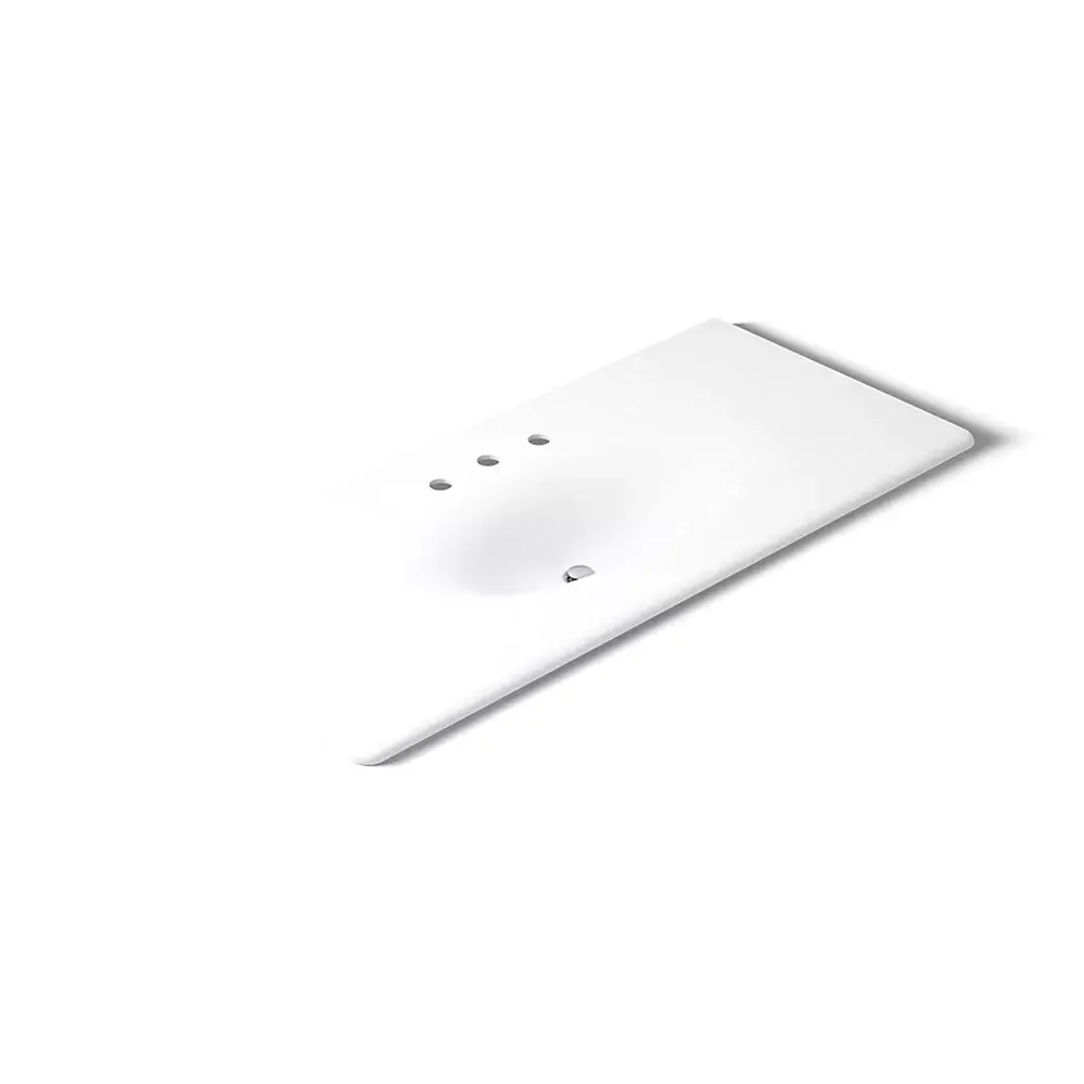 Kohler 3053-8-0 Iron Impressions 49" Enameled Cast Iron Vanity Top White