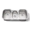 Kohler 3166-NA Undertone 41-3/4" Undermount Triple Bowl Kitchen Sink Stainless Steel