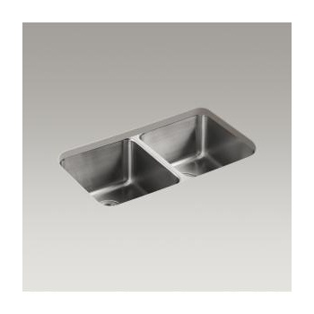 Kohler K3171 Undertone 31 x 18 Undermount Double Equal Kitchen Sink - ONE ONLY