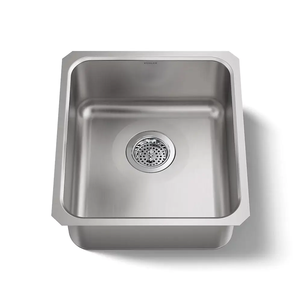 Kohler K3331 Undertone 15 x 17 Medium Squared Undermount Single Kitchen Sink