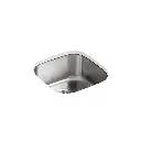 Kohler K3335 Undertone 19 x 19 Extra Large Rounded Undermount Single Kitchen Sink
