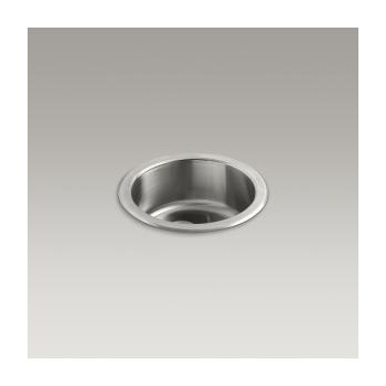 Kohler K3341 Undertone Lyric 18 Diameter Single Circular Bowl Kitchen Sink