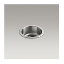 Kohler K3341 Undertone Lyric 18 Diameter Single Circular Bowl Kitchen Sink