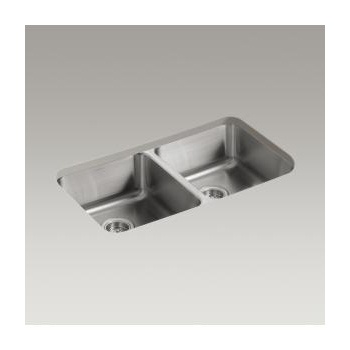 Kohler K3350 Undertone 31 x 18 Undermount Double Equal Kitchen Sink