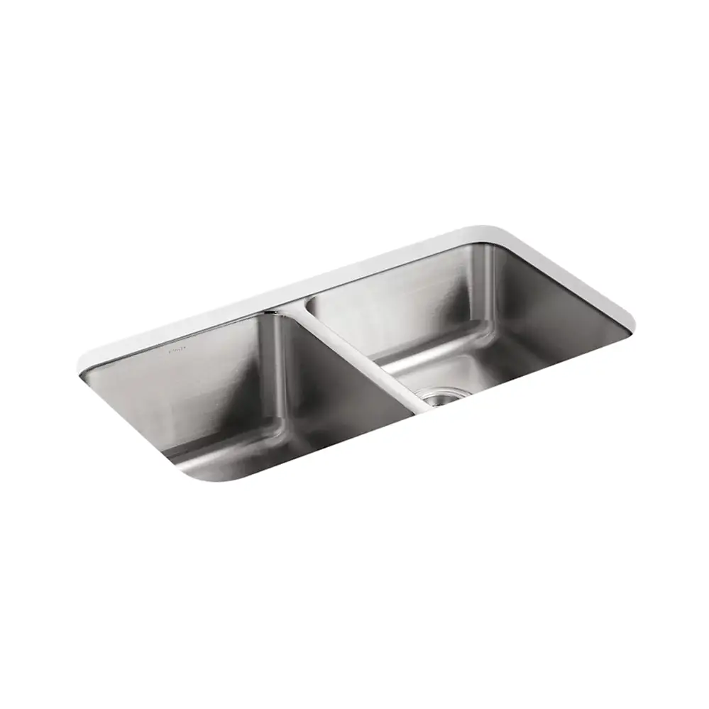 Kohler 3351-NA Undertone 31-1/2" Undermount Double Bowl Sink Stainless Steel