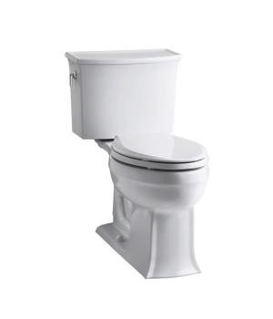 Kohler 3551-0 Archer Comfort Height Two-Piece Elongated 1.28 Gpf Toilet With Aquapiston Flush Technology
