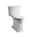 Kohler 3551-0 Archer Comfort Height Two-Piece Elongated 1.28 GPF Toilet With Aquapiston Flush Technology