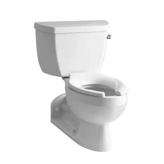 Kohler 3554-RA-0 Barrington1.6 GPF Pressure Lite Toilet With Right-Hand Trip Lever