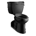 Kohler 3578-RA-7 Barrington Two Piece Elongated Toilet Black