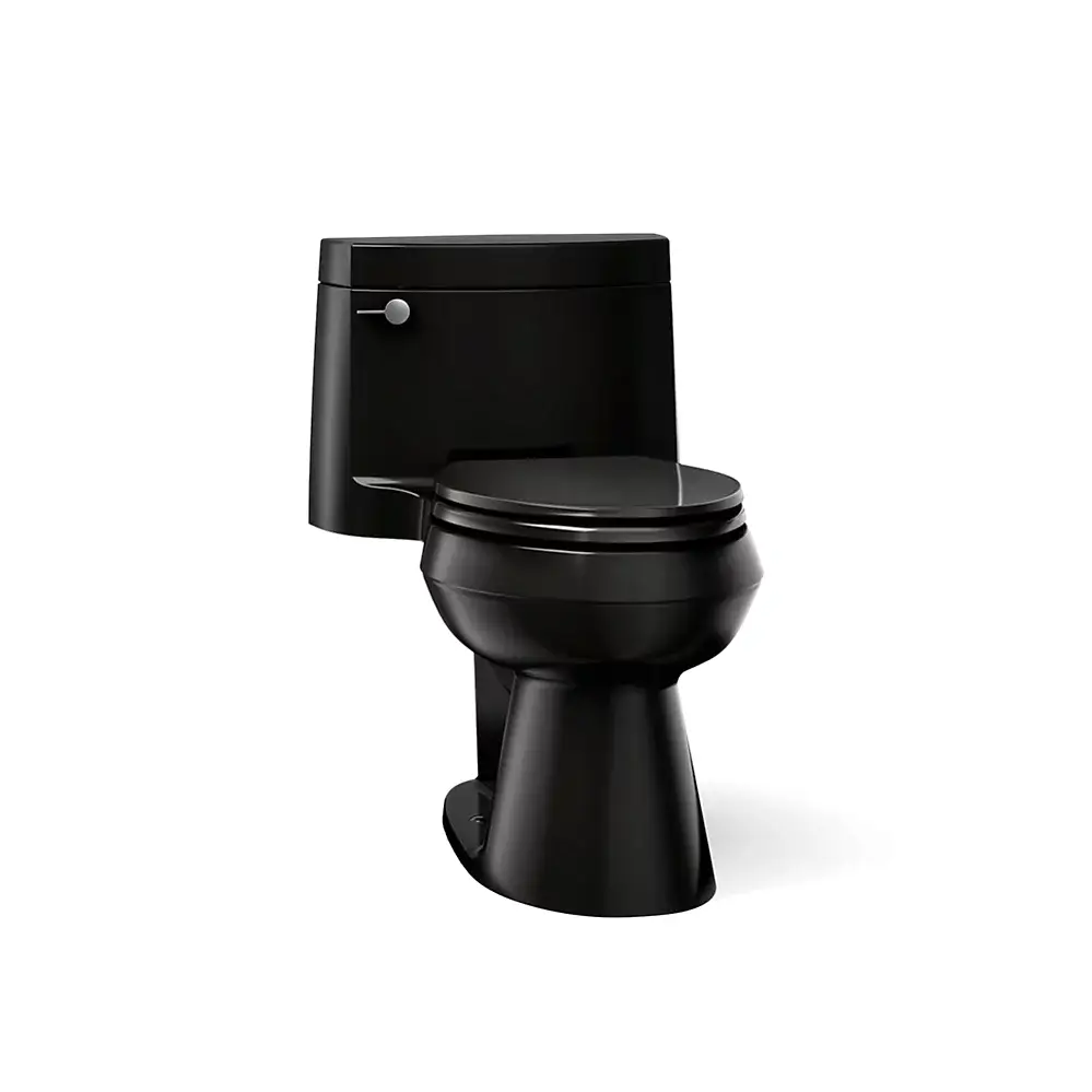 Kohler 3619-7 Cimarron One Piece Elongated Toilet With Concealed Trapway Black