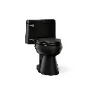 Kohler 3619-7 Cimarron One Piece Elongated Toilet With Concealed Trapway Black