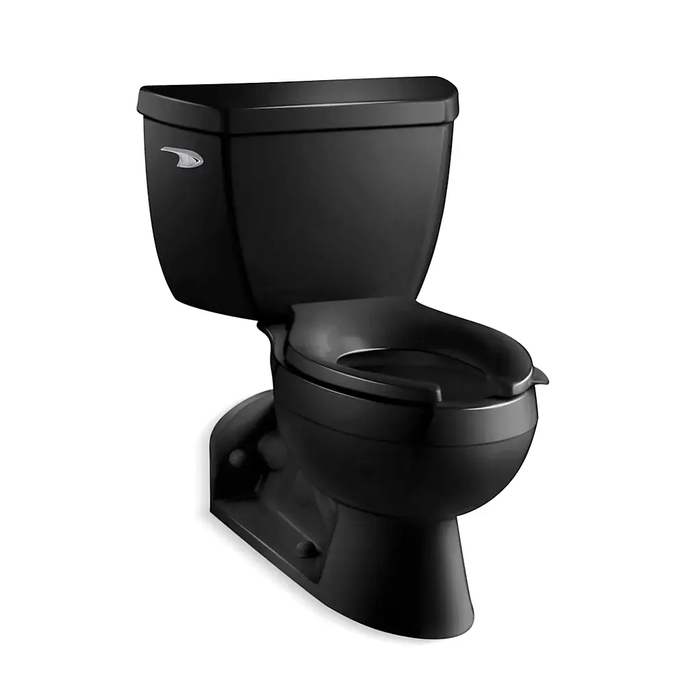 Kohler 3652-7 Barrington Two Piece Elongated Toilet Black