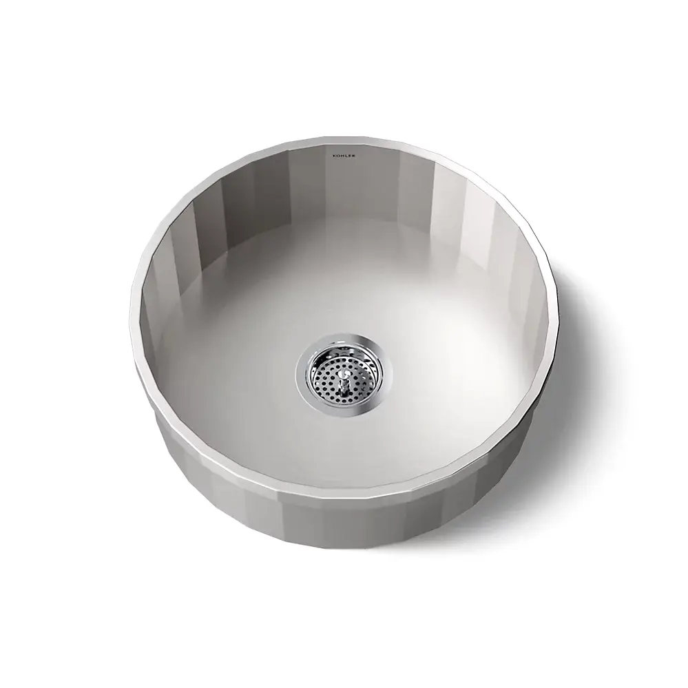 Kohler 3674-NA Brinx 18-3/4" Top Mount Single Bowl Bar Sink Stainless Steel