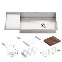 Kohler 3761-NA Stages 45" Undermount Workstation Kitchen Sink Stainless Steel