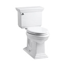 Kohler 3817-0 Memoirs Stately Comfort Height Two-Piece Elongated 1.28 Gpf Toilet With Aquapiston Flush Technology And Left-Hand Trip Lever