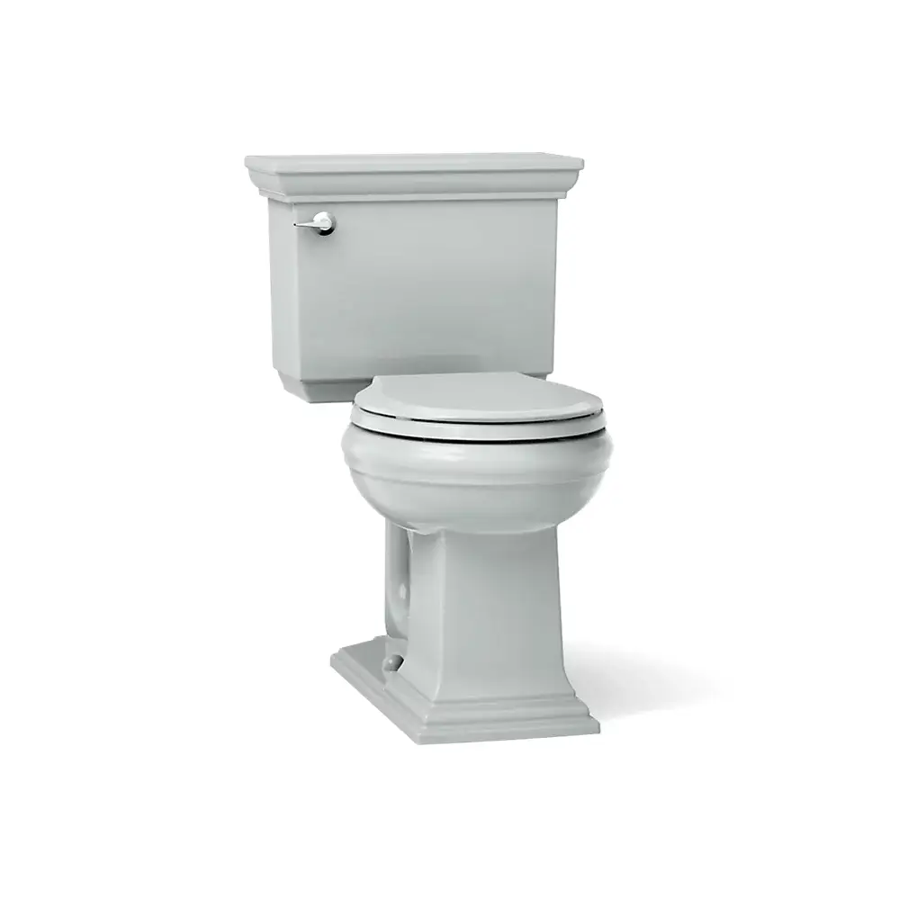Kohler 3933-95 Memoirs Stately Comfort Height Two-Piece Round-Front 1.28 GPF Toilet With Left-Hand Trip Lever