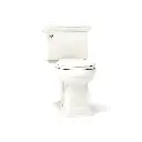 Kohler 3933-96 Memoirs Stately Comfort Height Two-Piece Round-Front 1.28 GPF Toilet With Left-Hand Trip Lever