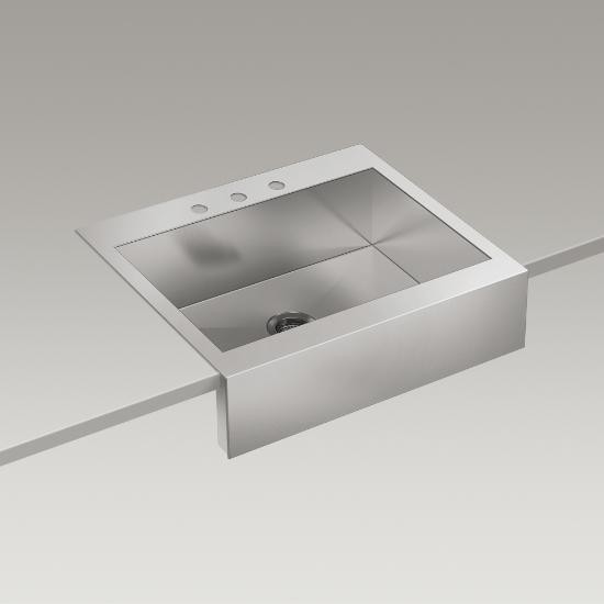 Kohler 3935-3-NA Vault 29 x 24 Topmount Single Kitchen Sink With Apron